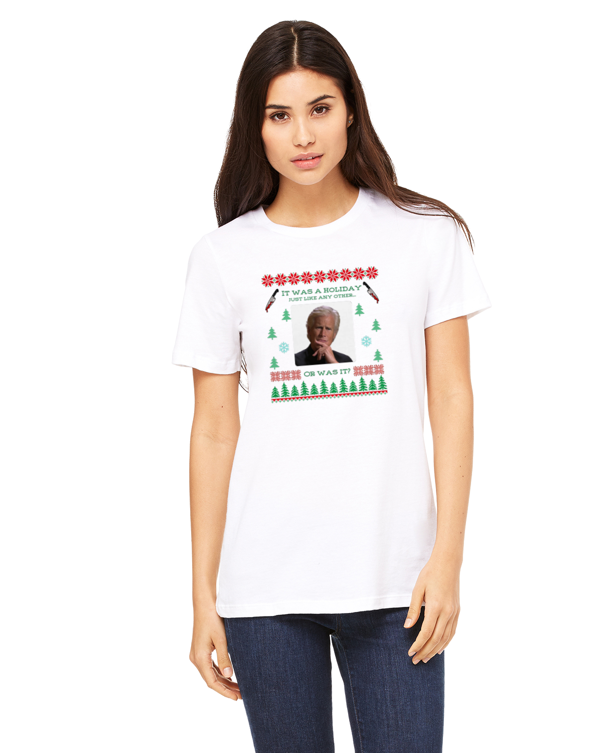HOLIDAY Adult t-shirt -- Holiday Mystery
