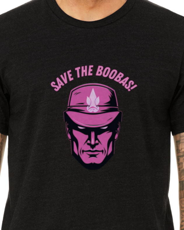 Adult T-Shirt -- Save the boobas!