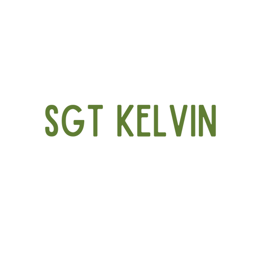 Sticker Sgt Kelvin Name-- DTF-UV