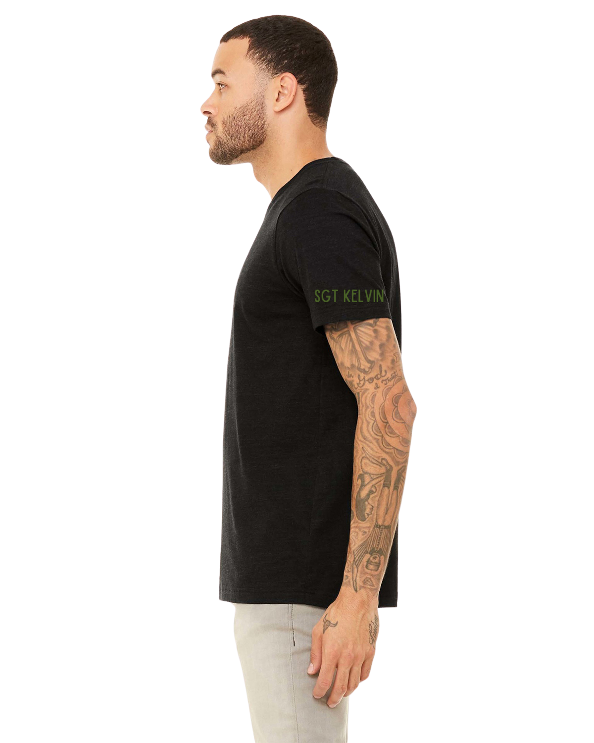 Mens T-shirt — Large Sgt Kelvin Logo