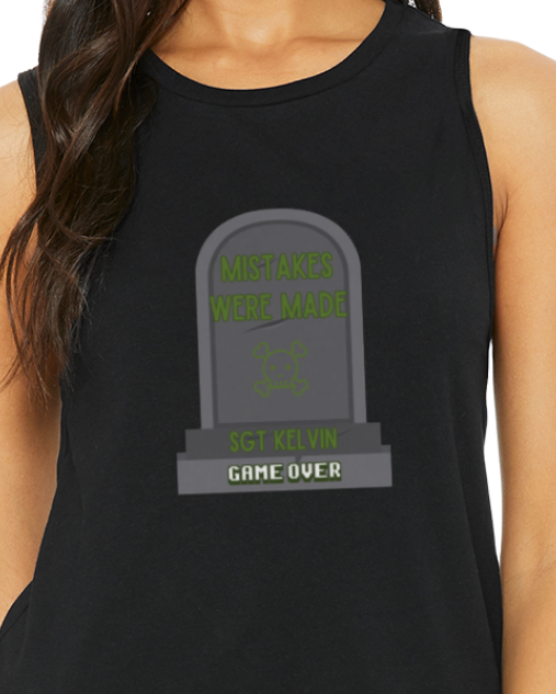 Womens Tank Top — Mistakes were made: Game Over Edition